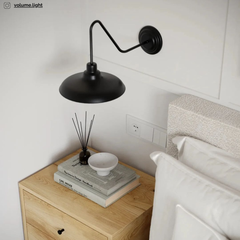 FORMER Black Wall Sconce , Crafdeco