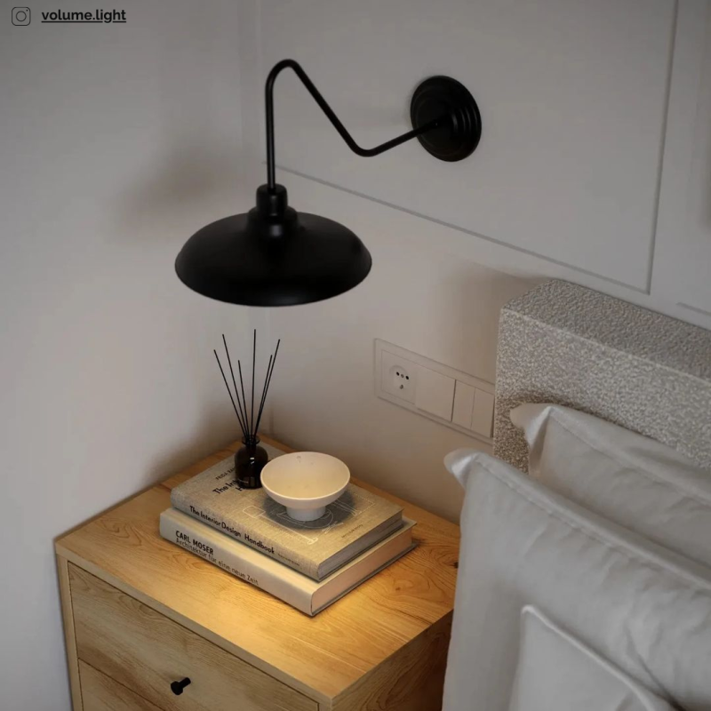 FORMER Black Wall Sconce , Crafdeco