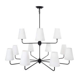 Classy Plus Double Chandelier – Black