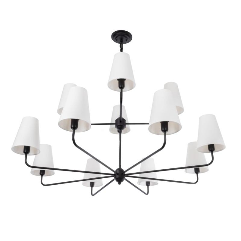 Classy Plus Double Chandelier – Black - Crafdeco