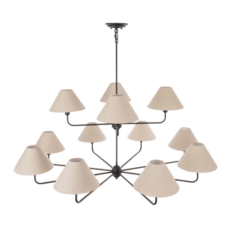 Classy Plus Double Chandelier – Black - Crafdeco