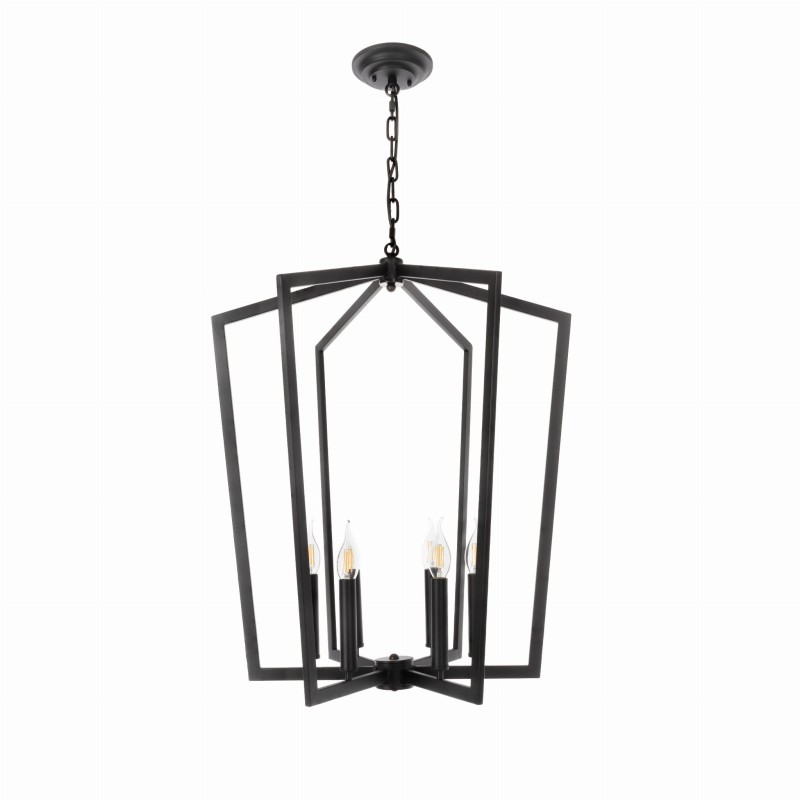Lampa Czarna Cage, Crafdeco