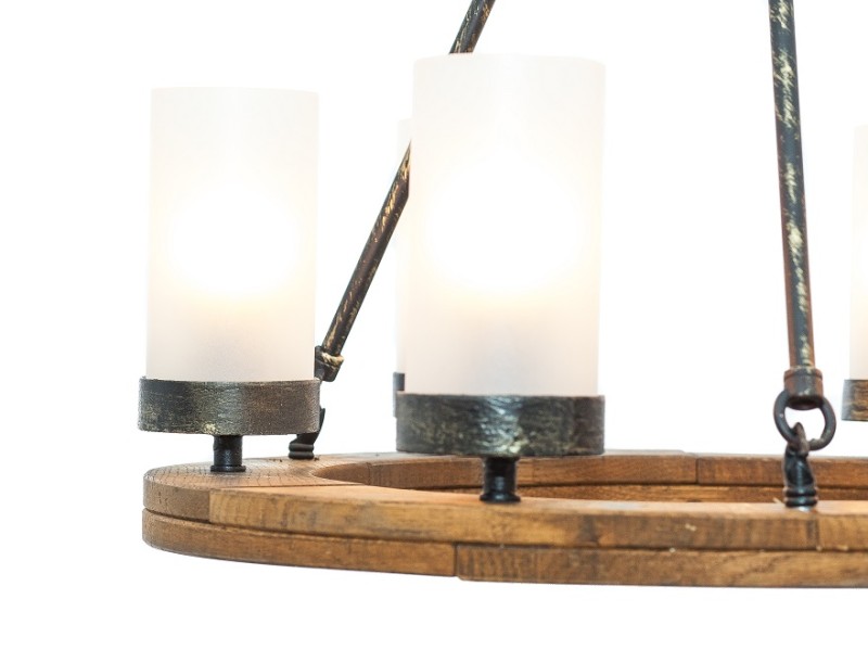 Rustic Chandelier Circle 50 6k, Crafdeco