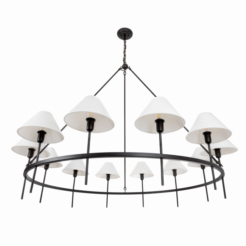 SUBLIME L Chandelier Black, Crafdeco