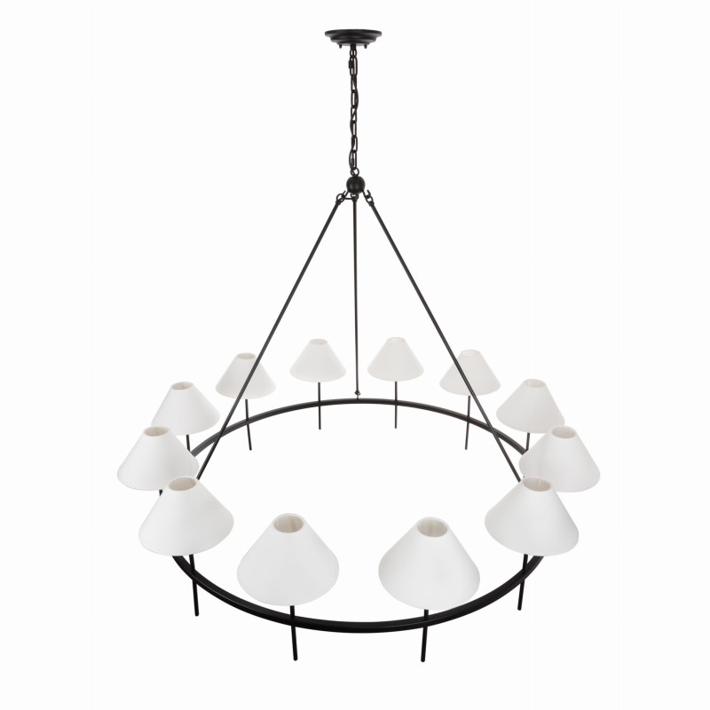 SUBLIME L Chandelier Black, Crafdeco