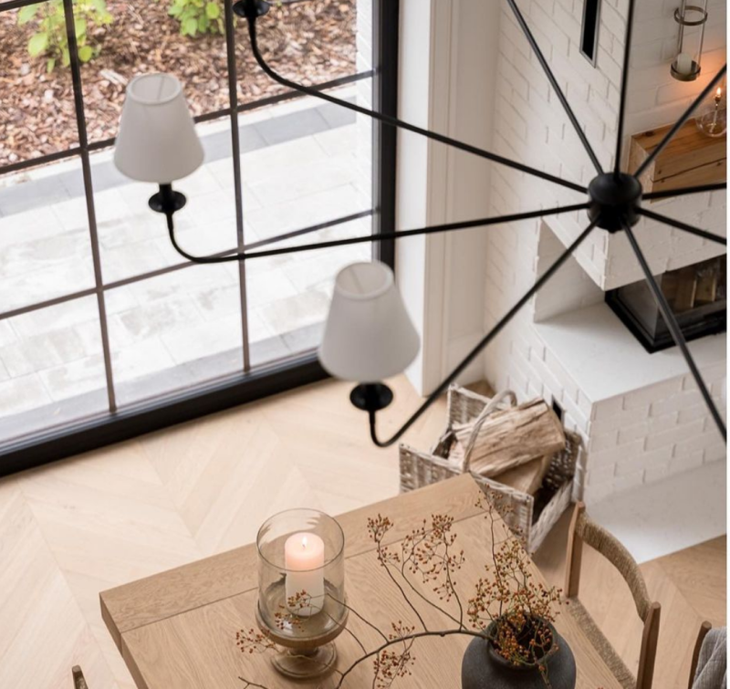 Black Farmhouse Chandelier, Crafdeco