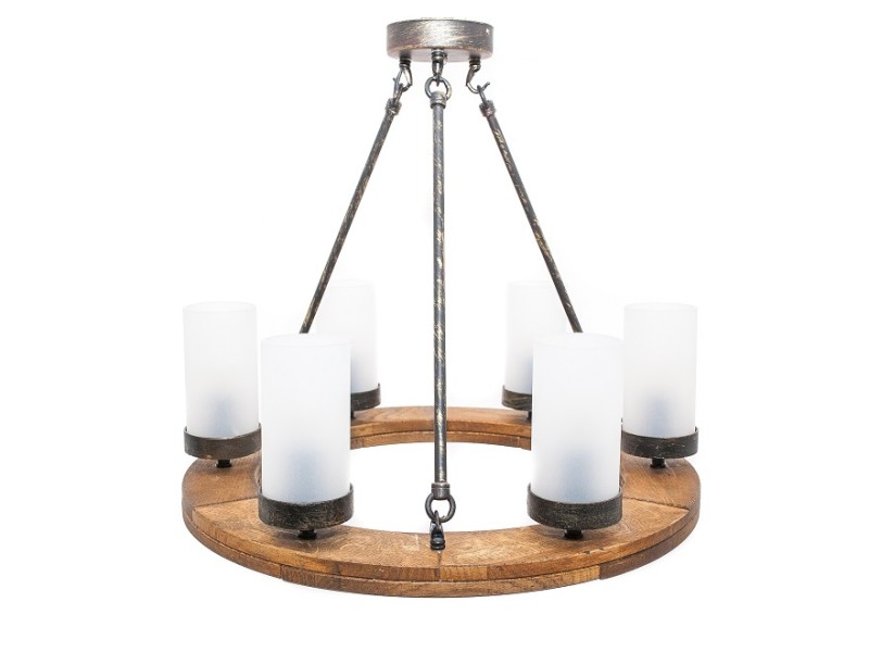 Rustic Chandelier Circle 50 6k, Crafdeco