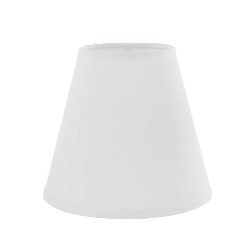 white clip-on lampshade for bulb, Crafdeco