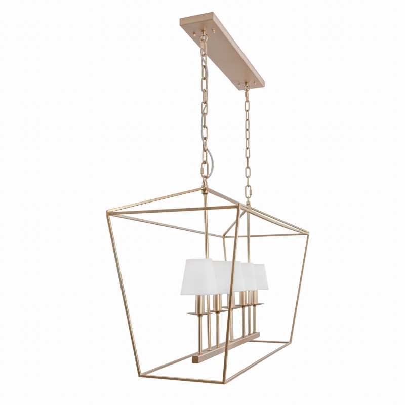 GENTLE L Gold Chandelier - Crafdeco