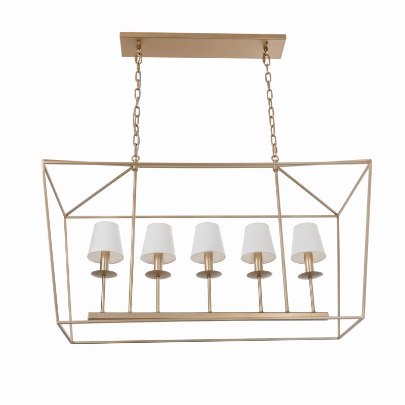 GENTLE L Gold Chandelier - Crafdeco