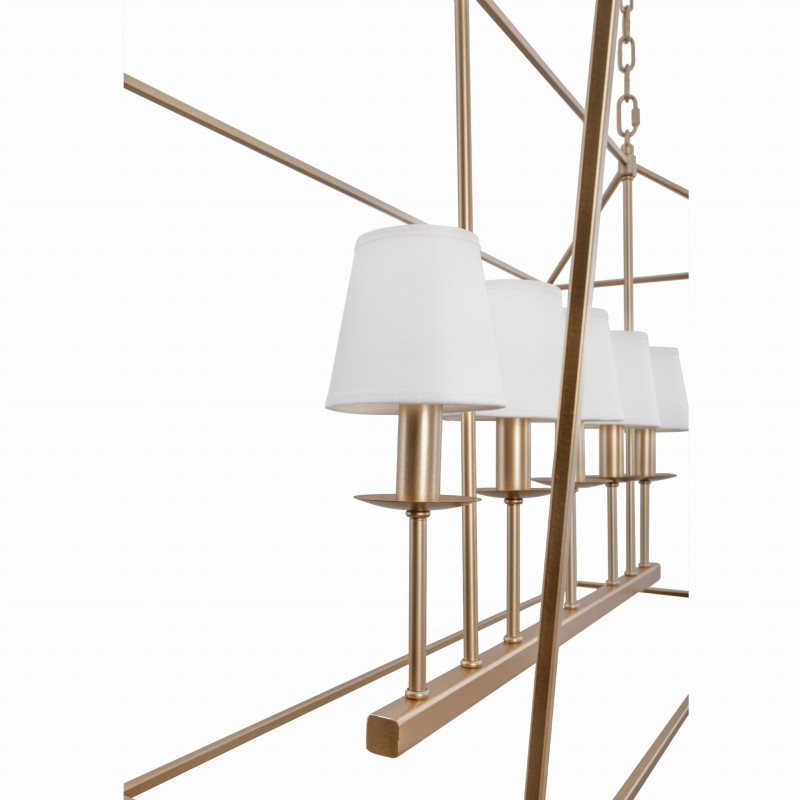 GENTLE L Gold Chandelier- Crafdeco