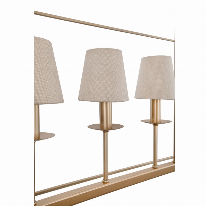 GENTLE L Gold Chandelier