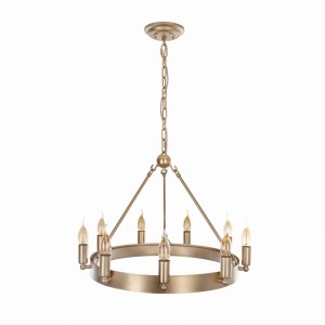 Żyrandol CROWN 80 9z złoty