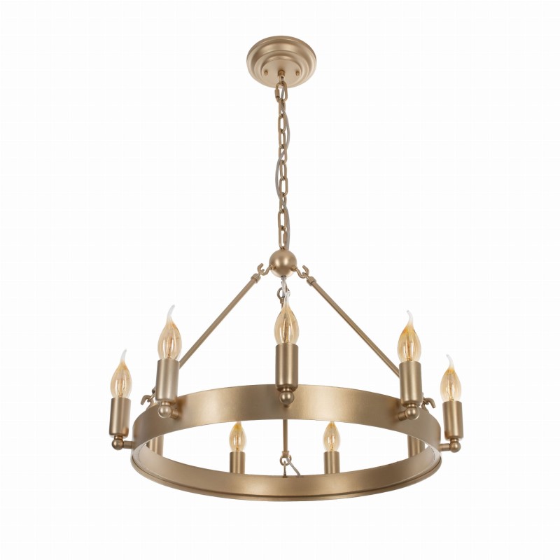 Żyrandol CROWN 80 9z złoty, Crafdeco