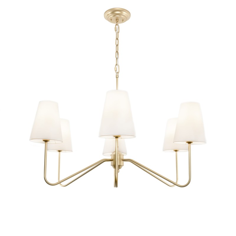SIMPLE PLUS Gold Chandelier - Crafdeco