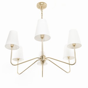 SIMPLE PLUS Gold Chandelier