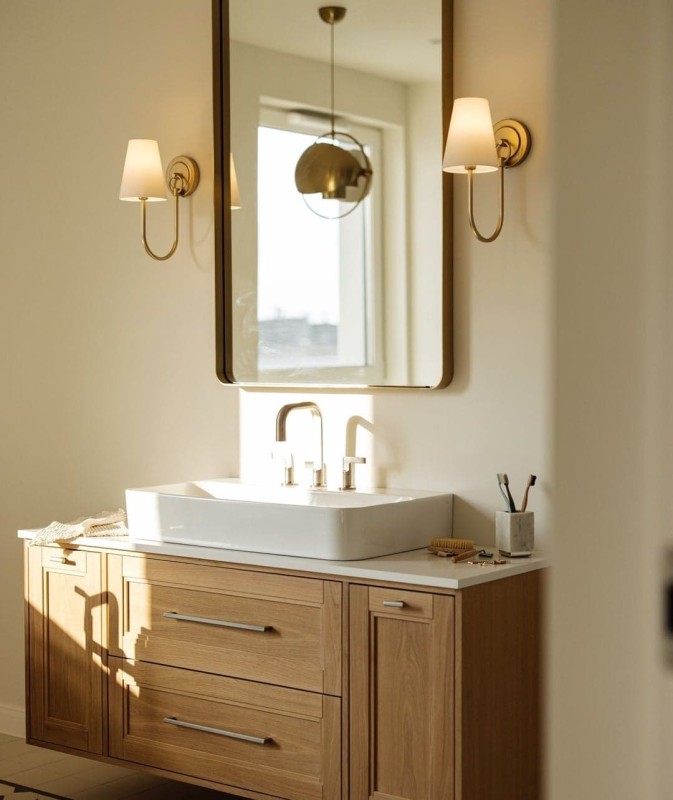 GLAMOUR Gold Wall Sconce - Crafdeco