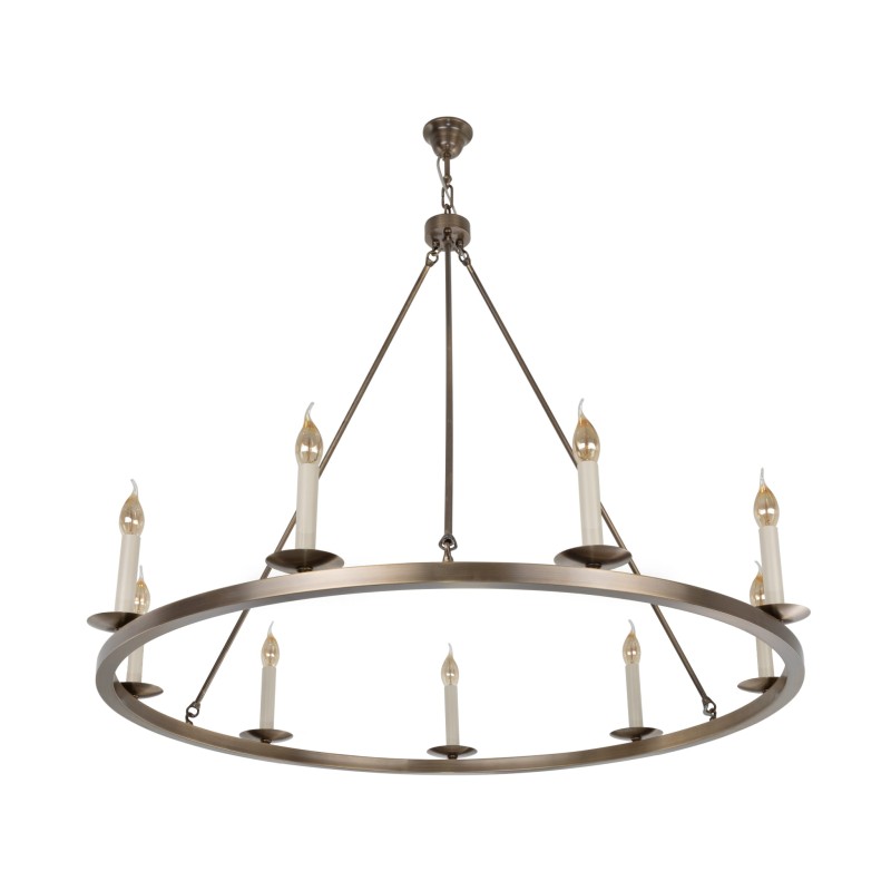 Aurora Brass Chandelier , Crafdeco