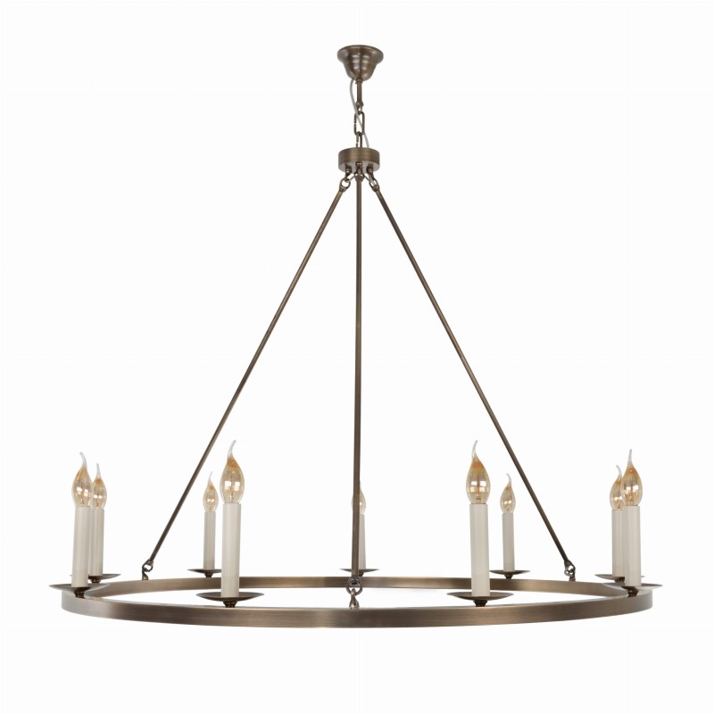 Aurora Brass Chandelier , Crafdeco