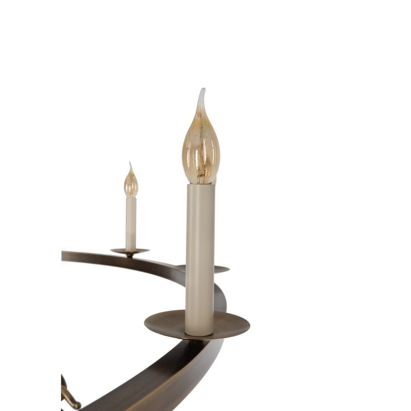 Aurora Brass Chandelier , Crafdeco
