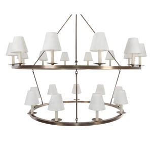  Aurora Double Brass Chandelier