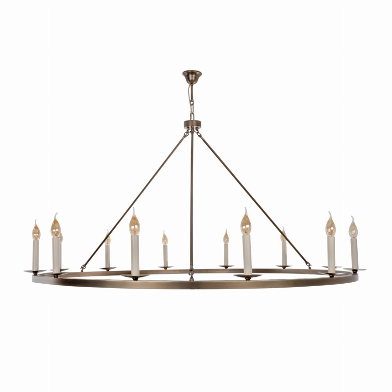 Aurora Plus Brass  Chandelier, Crafdeco