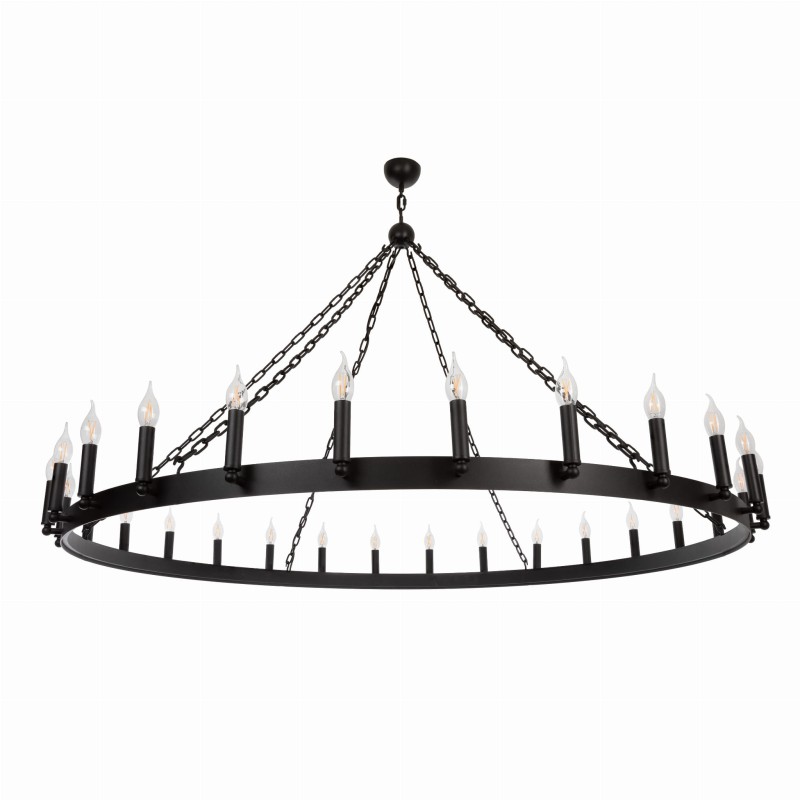 ROTT Black 150 Chandelier, Crafdeco