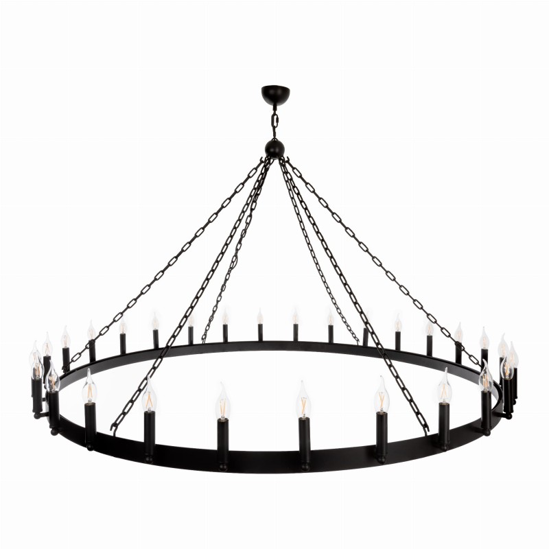 ROTT Black 150 Chandelier, Crafdeco