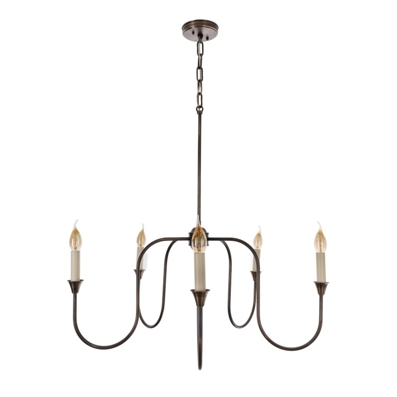 Lampa mosiężna Verona, bez abażura-Crafdeco