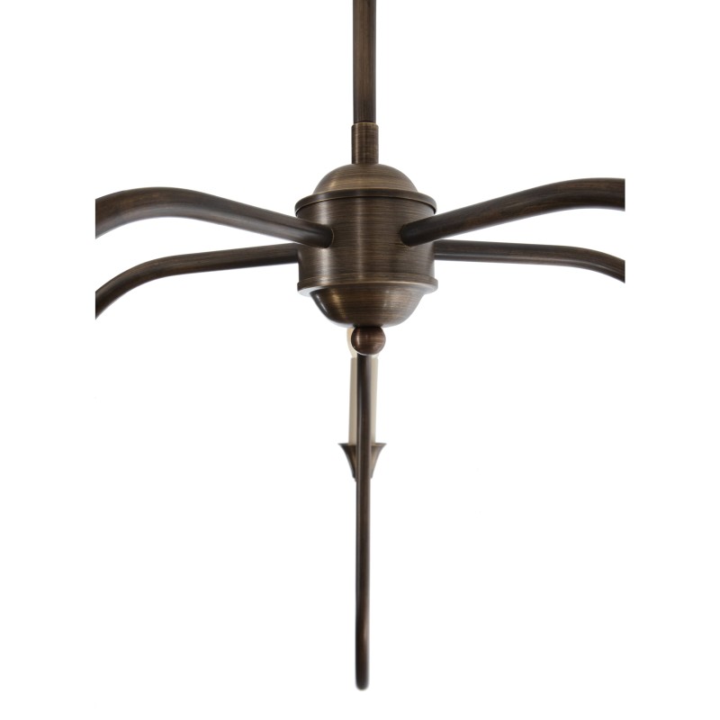 Lampa mosiężna Verona, bez abażura-Crafdeco