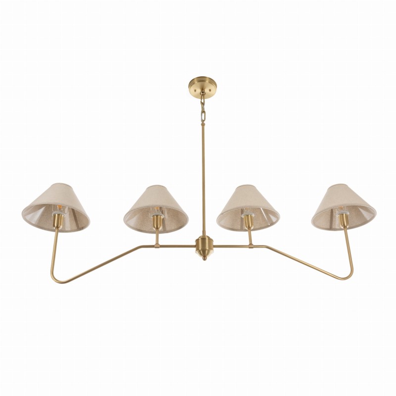 Żyrandol Simple Złoty- Crafdeco