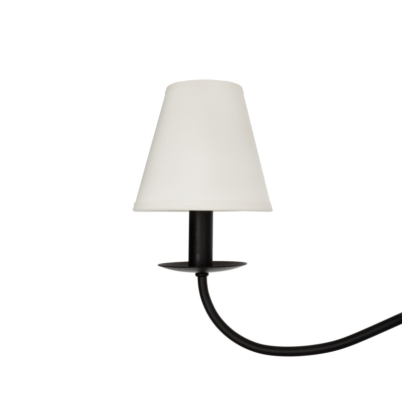 Elinea Black Lamp -white lampshade
