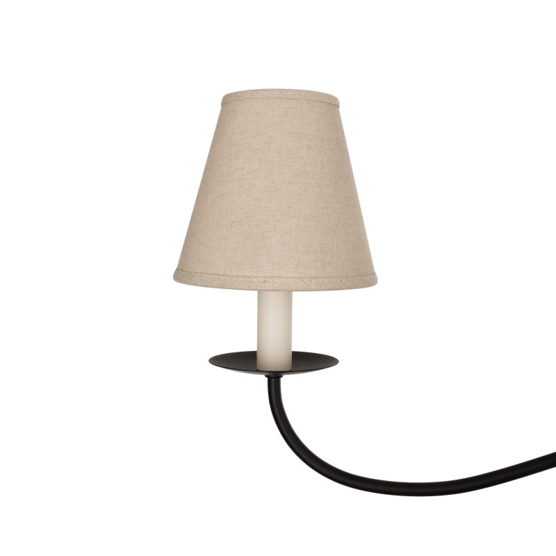 Elinea Black Lamp -linen lampshade