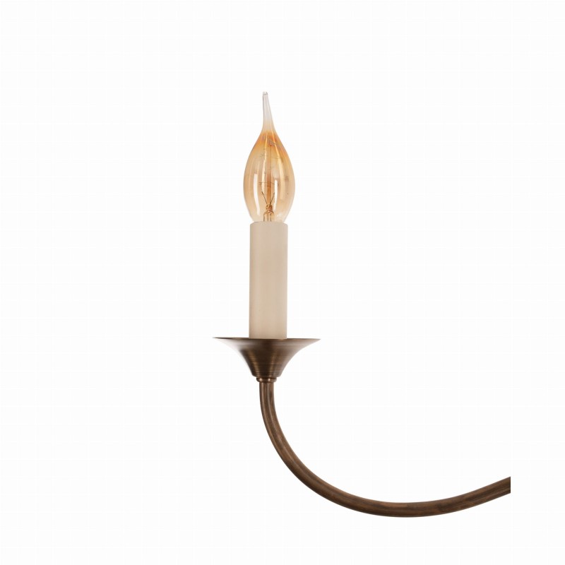 Aurelia brass chandelier without lampshades