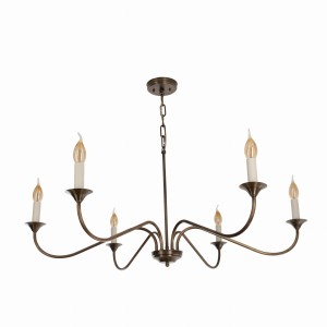 Aurelia brass chandelier