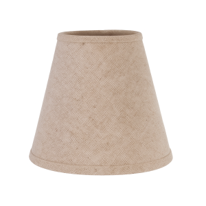 Linen ,Small lampshade mounted on the bulb