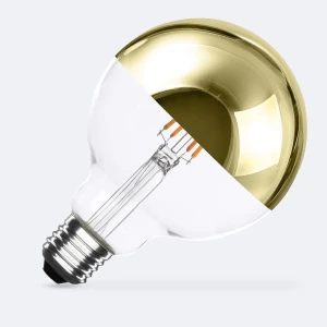 LED Filament E27 6W Gold Crown Mirror Bulb