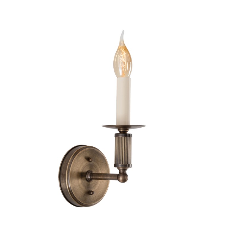 Arto brass wall sconce without shade