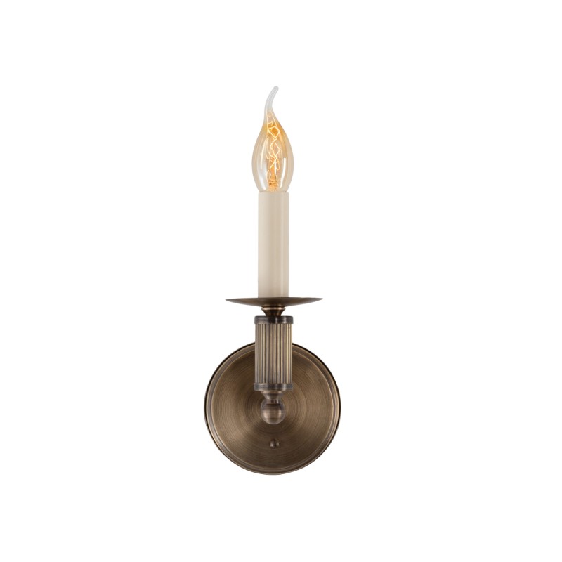 Arto brass wall sconce without shade