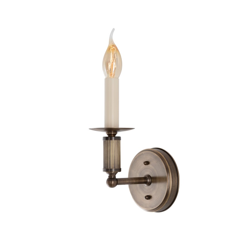 Arto brass wall sconce without shade