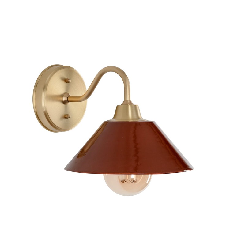MILO Classic Wall Sconce -  Carmine- wide