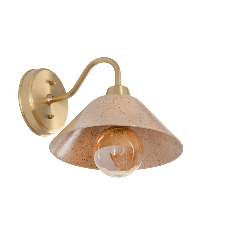 MILO Classic Wall Sconce - Sandstone-wide