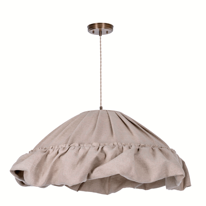 Lampa mosiężna Willow-kabel w oplocie