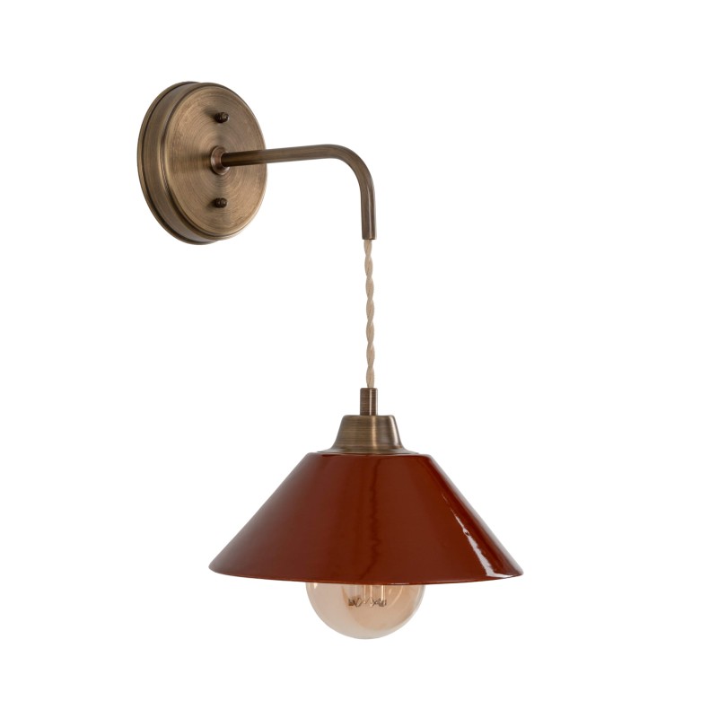 Lumo patine brass wall lamp -  CARMINE