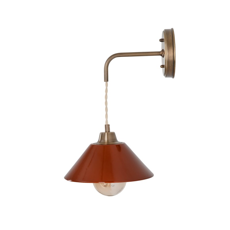 Lumo patine brass wall lamp -  CARMINE