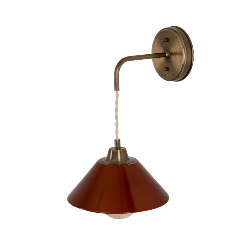 Lumo patine brass wall lamp -  CARMINE