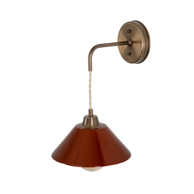 Lumo patina brass wall lamp- CARMINE