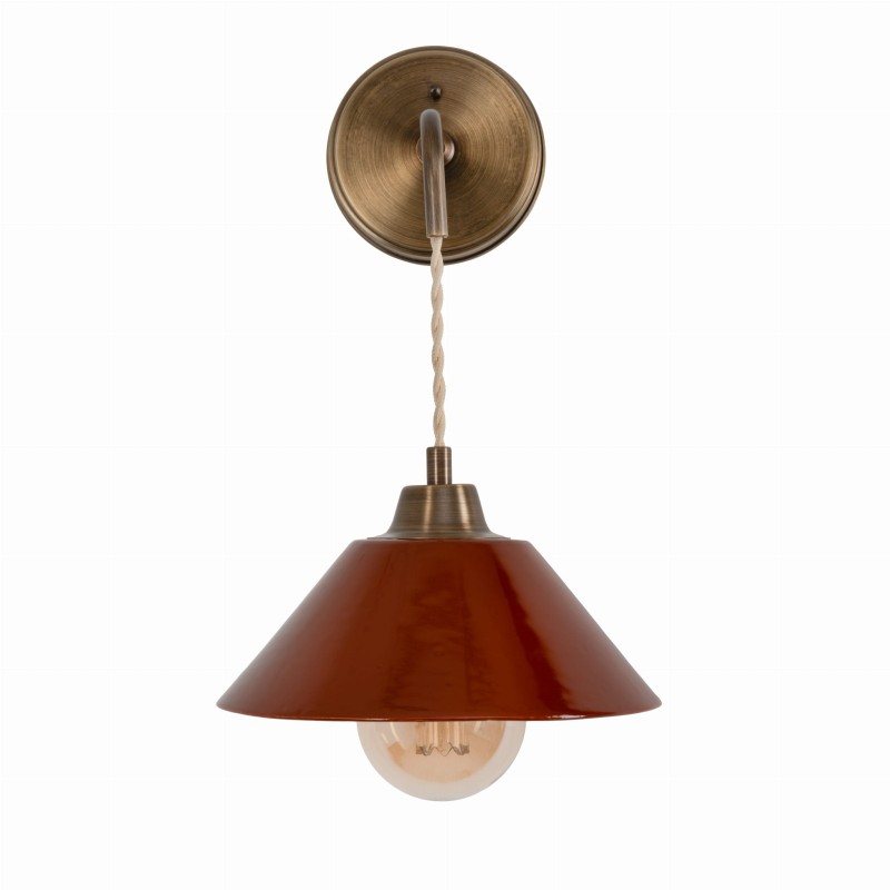 Lumo patina brass wall lamp-CARMINE