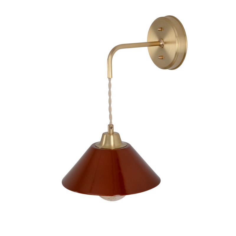 Lumo Classic Brass Wall Sconce-CARMINE