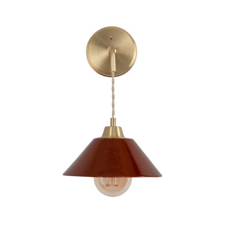 Lumo Classic Brass Wall Sconce-CARMINE